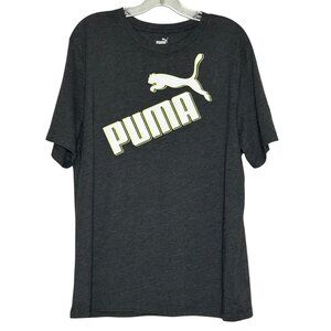 PUMA Women's Gray Short Sleeve T-shirt XL